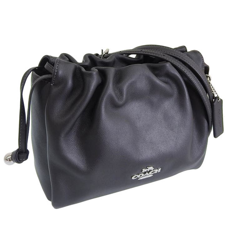 【10％OFFクーポン！7/26(日)1:59まで】Riverall COACH コーチ バッグ レディース 2WAY ショルダーバッグ ハンドバッグ アウトレット レザー ブラック フェイ ドローストリングバッグ CT763SVBK COACH バッグ｜SHOPLIST