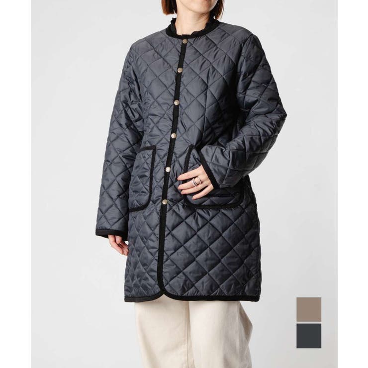 【10％OFFクーポン！7/26(日)1:59まで】U-STREAM ラベンハム LAVENHAM CONTRAST CORNARD COAT WOMENS コントラスト コナード コート ウィメンズ LV6114 レディース アウター アウター(コート｜SHOPLIST