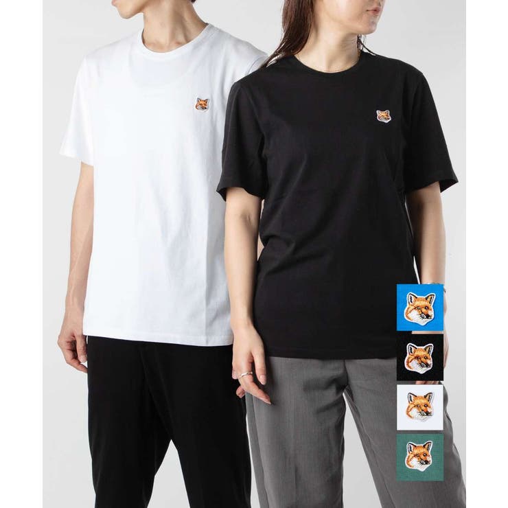 U-STREAM メゾンキツネ MAISON KITSUNE LM00104KJ0008 Tシャツ FOX HEAD PATCH REGULAR TEE SHIRT メンズ トップス 半袖 フォックスヘッド パッチ レギュラー クルーネック コットン 春|SHOPLIST