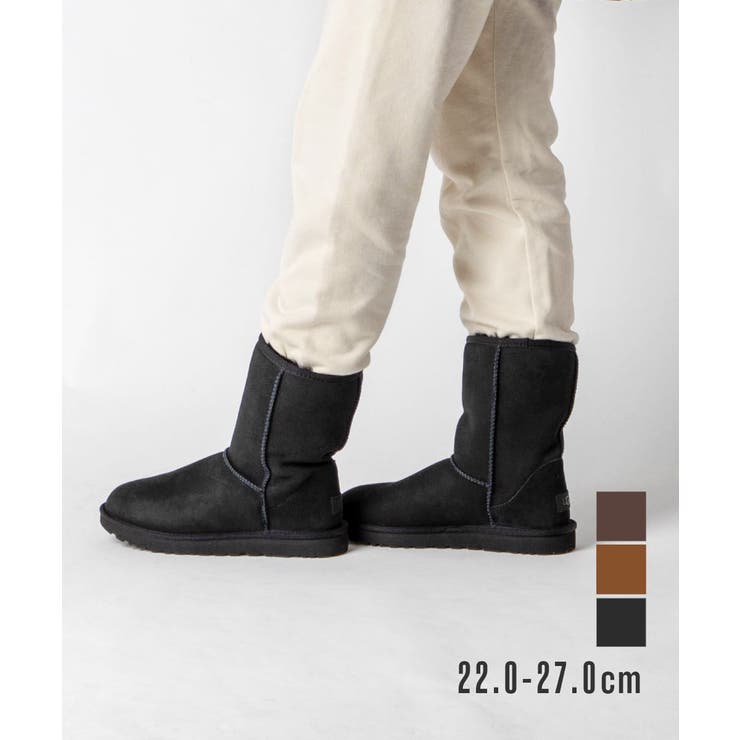 【10％OFF引き換え証！6/11(木)1:59まで】U-STREAM アグ UGG CLASSICSHORTII 1016223 ブーツ レディース シューズ ムートンブーツ 古典派音楽 遊撃手 II 2 W シープスキン 遊撃手 ボア なめし革 通い