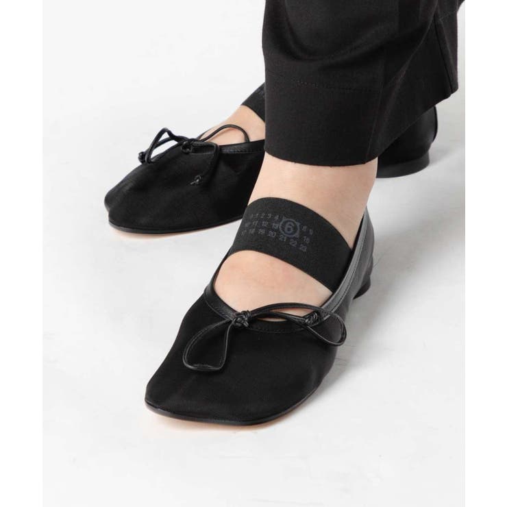 【10％OFFクーポン券！6/11(木)1:59まで】U-STREAM エムエム6 MM6 ANATOMIC アナトミック Numeric Ballerinas ナンバリング 女性バレエダンサー S59WZ0101 P7138 バレーシューズ レディース シューズ
