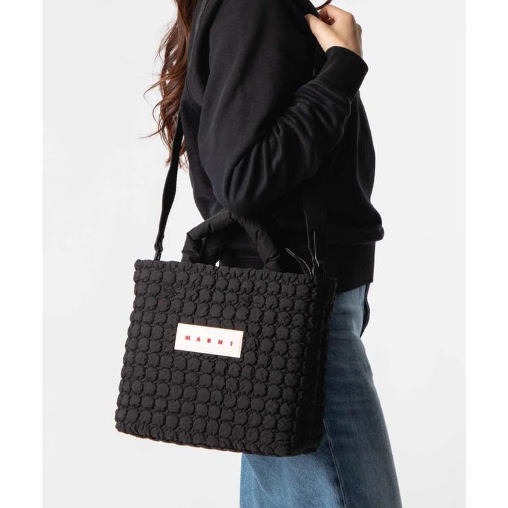 楽天市場】MARNI マルニ Puffy Mini Tote Bag ハンドバッグ トート