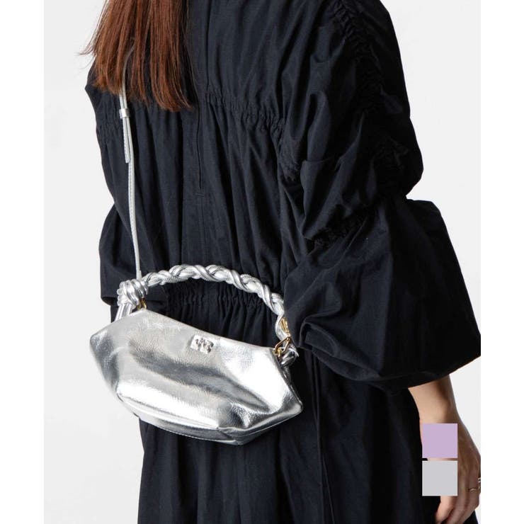 楽天市場】GANNI ガニー ハンドバッグ Knot Mini Bag Quilted A5173