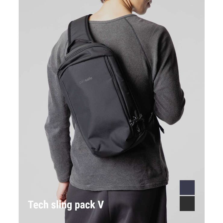 【10％OFFクーポン！7/26(日)1:59まで】U-STREAM パックセーフ PACSAFE 60221130 ボディバッグ Vibe 325 sling pack メンズ バック 盗難防止 クロスボディ スリングパック 斜め掛け カジュアル シン｜SHOPLIST