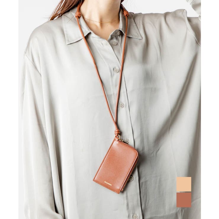 【10%OFFクーポン!7/26(日)1:59まで】U-STREAM ジルサンダー カードケース レディース JIL SANDER J07UI0004 P4841 ファッション小物 カードホルダー ビジネス レザー ロゴ シンプル 本革 ネックストラップ|SHOPLIST