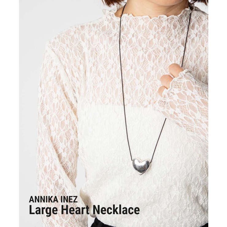 楽天市場】ANNIKA INEZ アニカイネズ ネックレス Heart Necklace Lrg