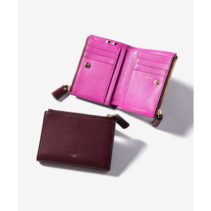 楽天市場】ANYA HINDMARCH アニヤハインドマーチ 二つ折り財布 Peeping
