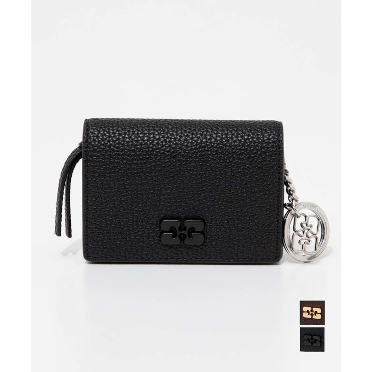 楽天市場】GANNI ガニー レディースカードホルダー ブラック Ganni Bou