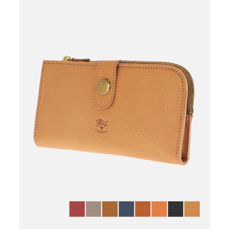 U-STREAM イル ビゾンテ IL BISONTE SCW011 PO0001 長紙入れ C0782 メンズ レディース 紙入れ なめし革 本革 L字ジッパー 差し上げ物 差し上げ物 紙入れ