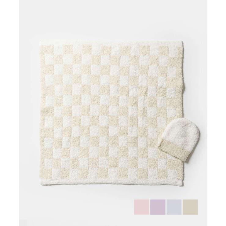 U-STREAM カシ御召しもの Kashwere CHENILLA CLOUD シェニール クラウド Baby Blanket Check w/ Cap BBCH-BCP04 寝具・室内装飾雑貨