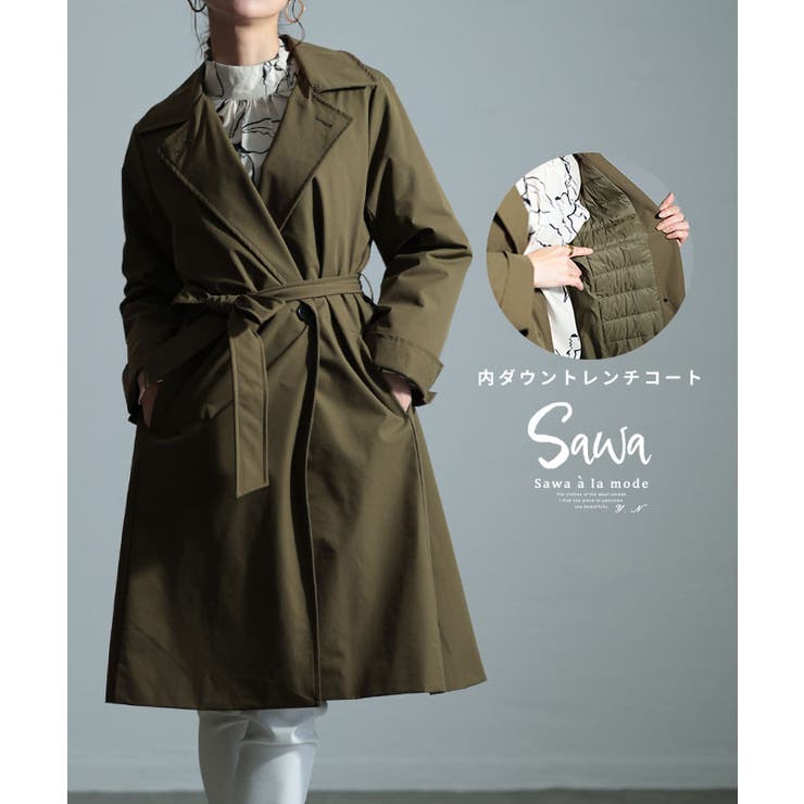 楽天市場】ダウンコート トレンチ フォックスファー ケープ ライン