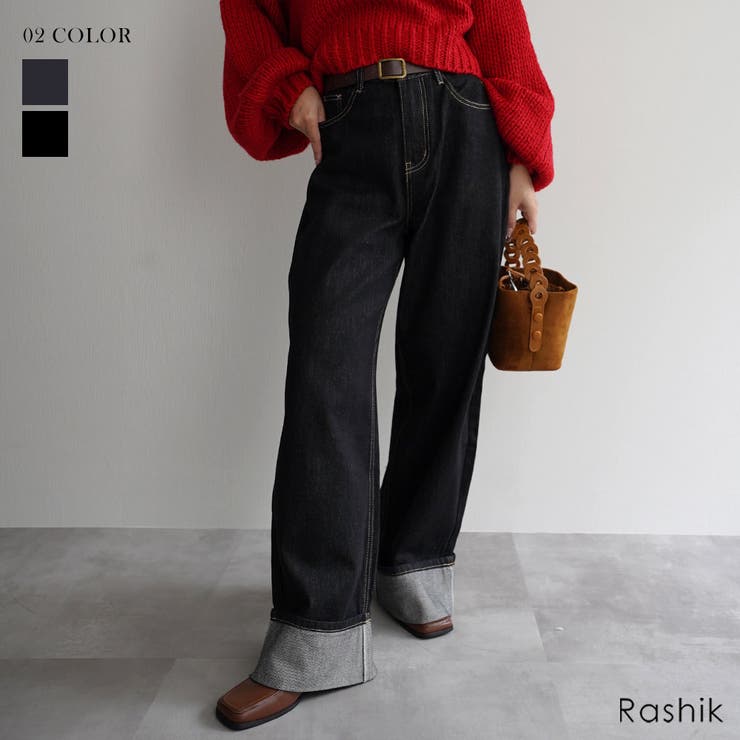 【10％OFFクーポン券！6/11(木)1:59まで】BUYSENSE ロールアップルーズデニムRashik 下つ方 成年者心地好い 表現スタイル引き上げる レディース ズボン下・ズボン