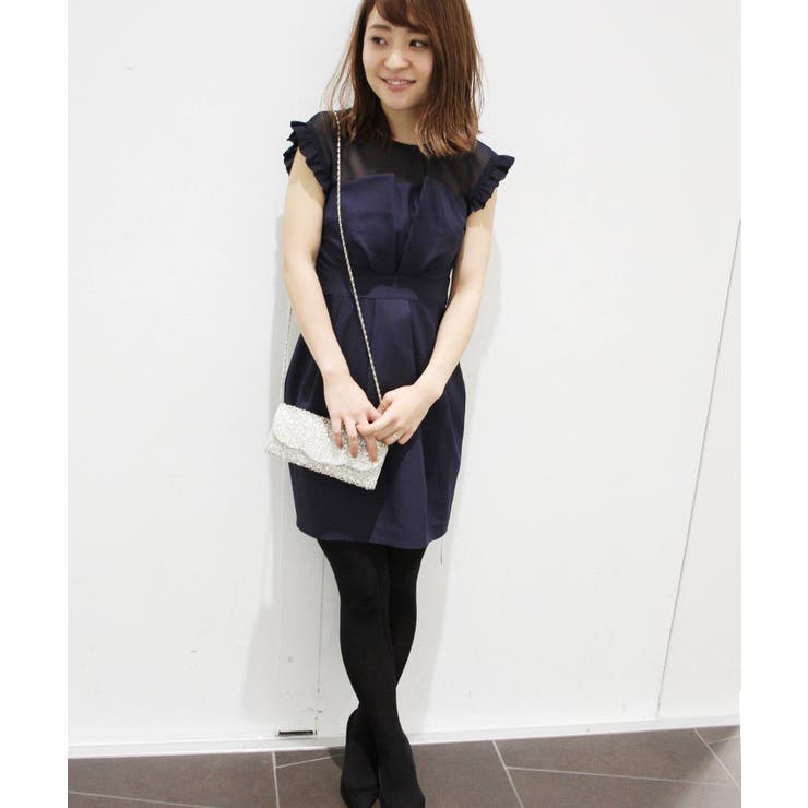 B.C STOCK ＜Limitless Luxury＞ タックワンピース◆ ワンピース・ドレス
