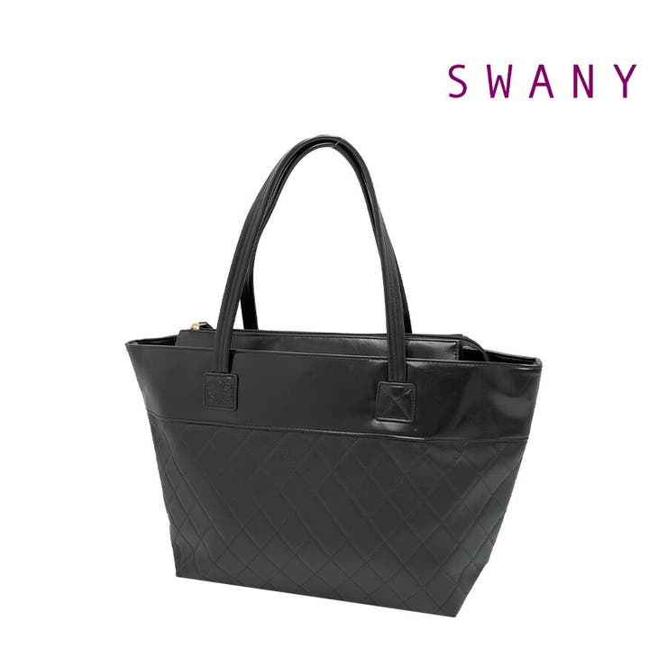 Tasche Jack 【SWANY】a387 リッチダイヤキルティング 控え選手御徒面子 M 手持ち キャリーオン トートバッグ 分かりやすい 今めかしい レディース 差し上げ物 差し上げ物 黒いこと 御徒面子・鞄