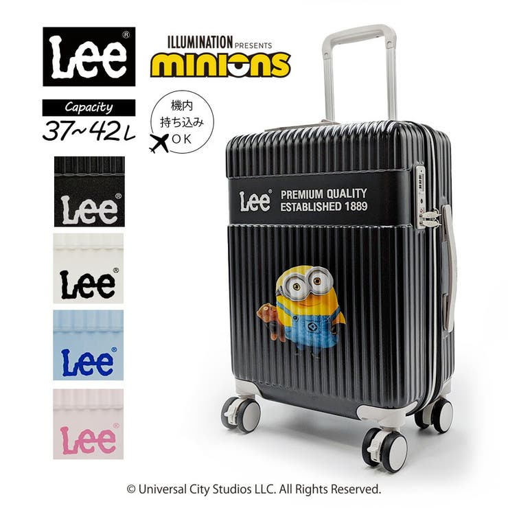 【10％OFFクーポン！5/7(木)9:59まで】Tasche Jack 【Lee】320-30000 37L 42L キャリーケース Sサイズ ミニオン リー スーツケース ハードタイプ 1泊 2泊 かわいい おしゃれ ファッション ブランド ピンク