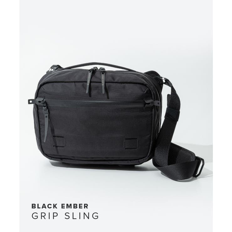 【10％OFFクーポン！5/7(木)9:59まで】U-STREAM ブラックエンバー BLACK EMBER GRIP SLING ボディバッグ メンズ バッグ グリップスリング ショルダーバッグ ミニマル 防水 ナイロン ブラック バッグ・鞄U-ST