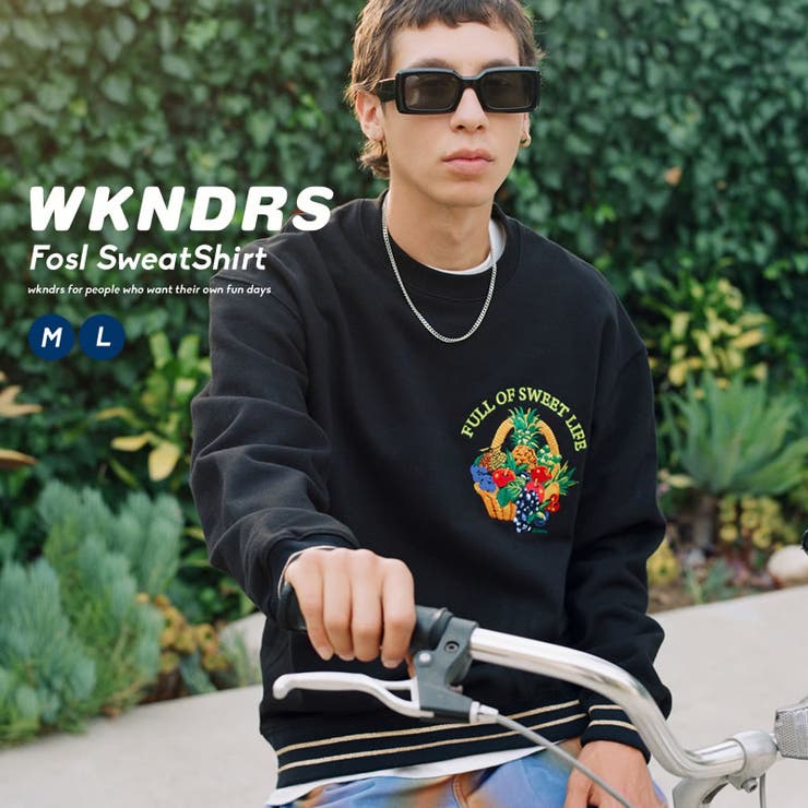 【10%OFFクーポン!7/26(日)1:59まで】Shoowtime WKNDRS ウィークエンダーズ メンズ トレーナー トップス クルーネック スウェット シャツ フルーツバスケット ライン 綿100% コットン100% 秋冬 韓国 ファッション|SHOPLIST