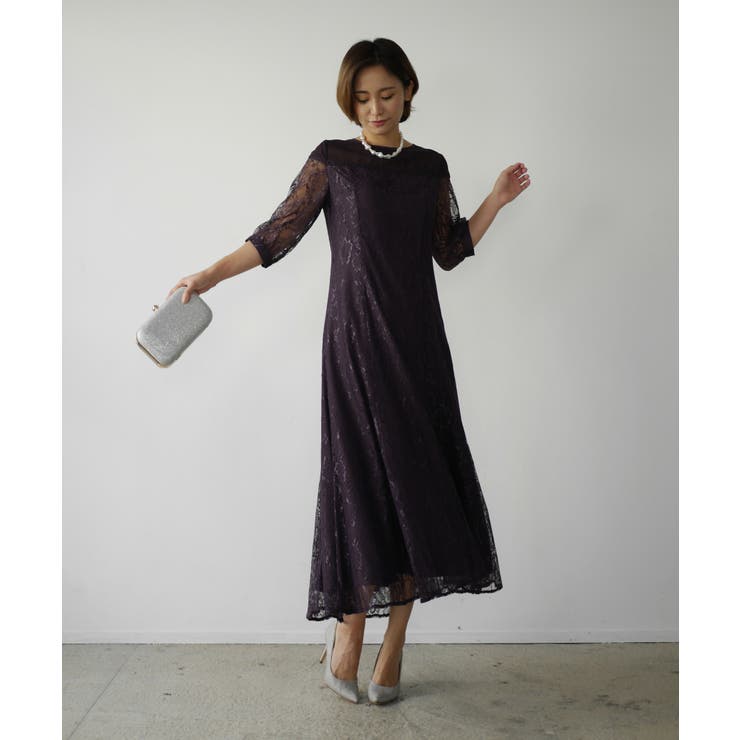 My shawty LOWYA LACE midi DRESS 衣装・御召しもの