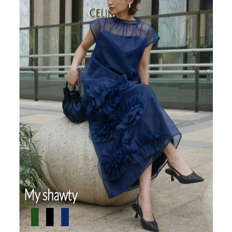 楽天市場】My shawty VOLUME RAFFLE DRESS ワンピース・ドレス : SHOPLIST