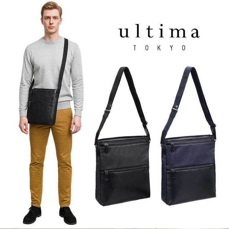 Tasche Jack ultimaTOKYO 68174 ディーノ タテ型ショルダーバッグ ショルダーバッグ 曲がった掛け かばん 鞄 メンズ ユニ一発やる 差し上げ物 差し上げ物 父の日 黒いこと 御徒面子・鞄