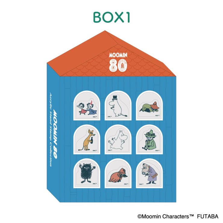 cinemacollection ムーミン ハンコ アクスタスタンプ コレクションBOX1 80周年 北欧 フタバ スタンプセット キャラクター グッズ  文房具