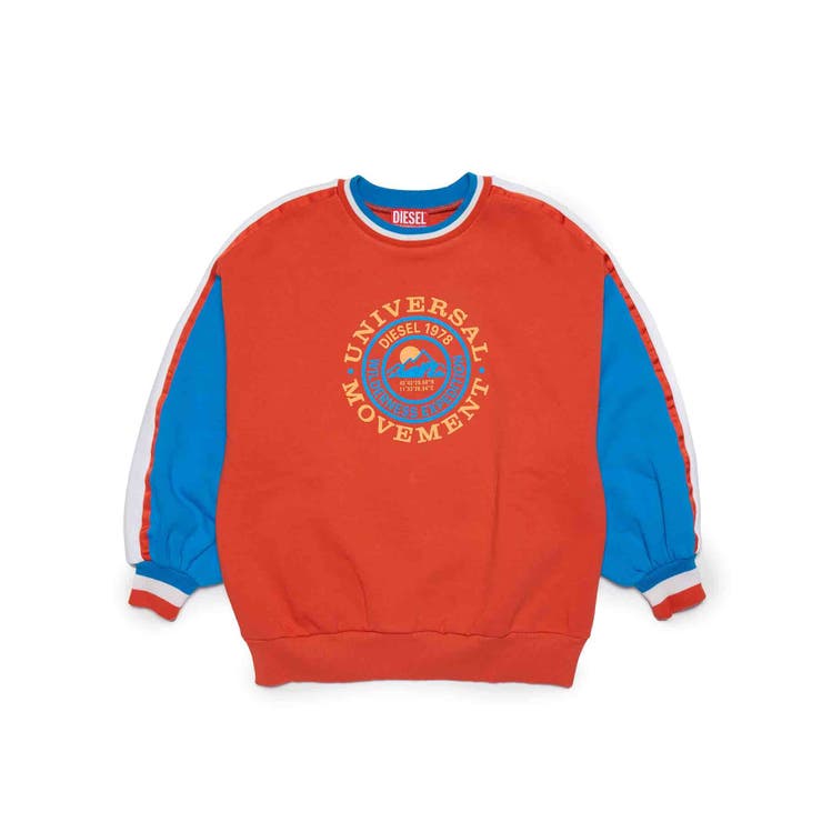 SHIFFON DIESEL ディーゼル ブランドロゴグラフィックスウェットプルオーバー 御坊っちゃん うしろ帯 赤ちゃん服 こども服 キッズ 今めかしい かっこいい 可愛らしい ブランド名 トップス