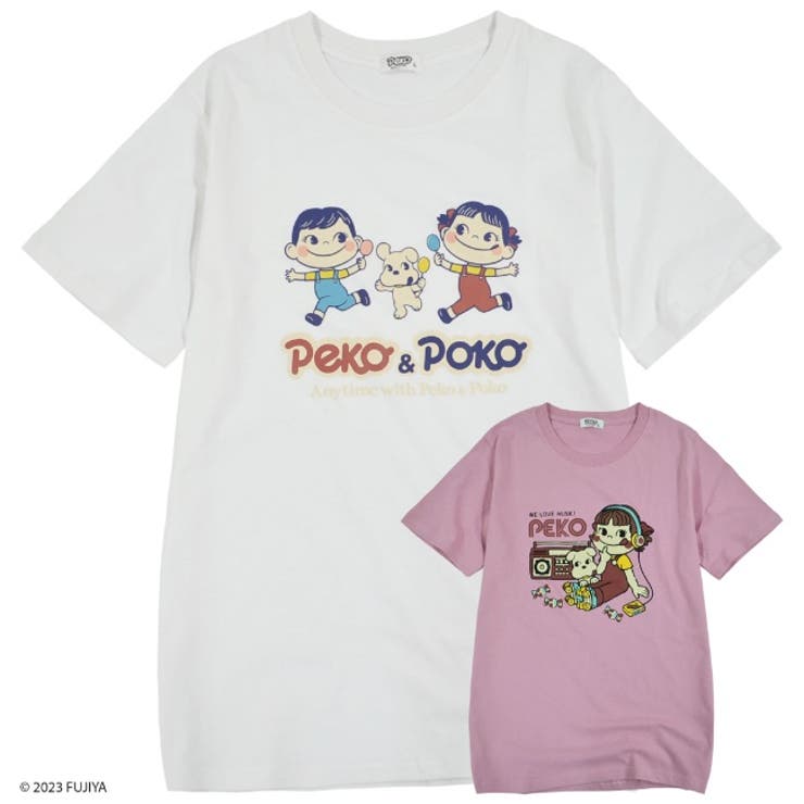 楽天市場】ペコちゃん 不二家 ミルキー Tシャツ 半袖 レディース