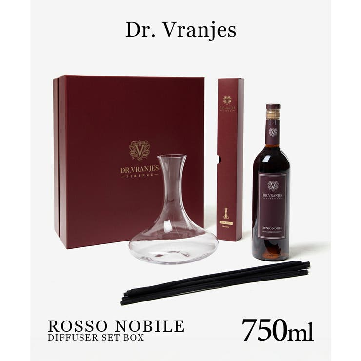 U-STREAM ドットール・ヴラニエス Dr. Vranjes ロッソノービレ ROSSO NOBILE ディフューザー 750mL 【刻印入り デキャンタ ドットール ヴラニエス 赤ワイン 最アロマ バラ ギフト プレゼント ホワイトデー 】 香水・