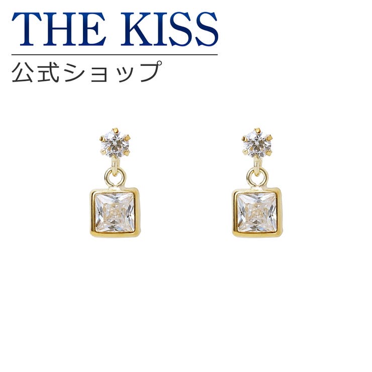 THE KISS 【ラッピング無料】THE KISS 公式ショップ K10 イエローゴールド ピアス キュービックジルコニア ピアス レディースジュエリー・アクセサリー ジュエリーブランド THEKISS レディースピアス SA-143CZ ザキス ア｜SHOPLIST