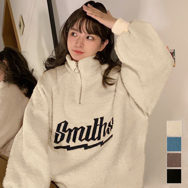 楽天市場】ボアトレーナー レディース 秋冬 長袖 ロング丈