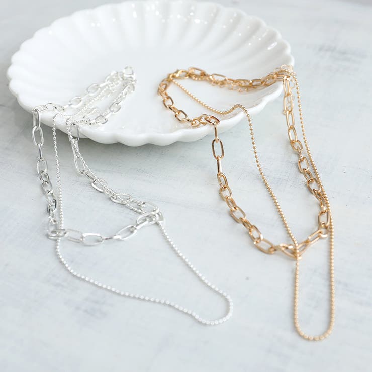 楽天市場】 ボールチェーンネックレス [J953] レディース アクセサリー