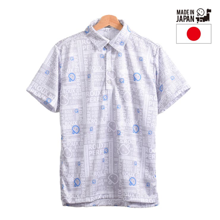 【10％OFFクーポン！7/26(日)1:59まで】Felt Maglietta [ROUX DI PERFE ルゥディパフィー]日本製 MADE IN JAPAN 総柄ポロシャツ 半袖 トップス ユニセックス カジュアル スポーティ ゴルフ M L L｜SHOPLIST