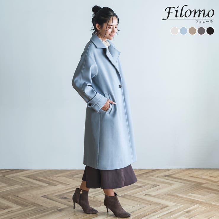 【10％OFF引き換え証！6/11(木)1:59まで】sankyo shokai ロング厚地の外套 レディース 冬 羊毛手当たり チェスターコート ロング はいり込む式 入園式 卒はいり込む Filomo アウター ダブル ロング丈 厚地の外套 洗える ウォッシャブル ゆった