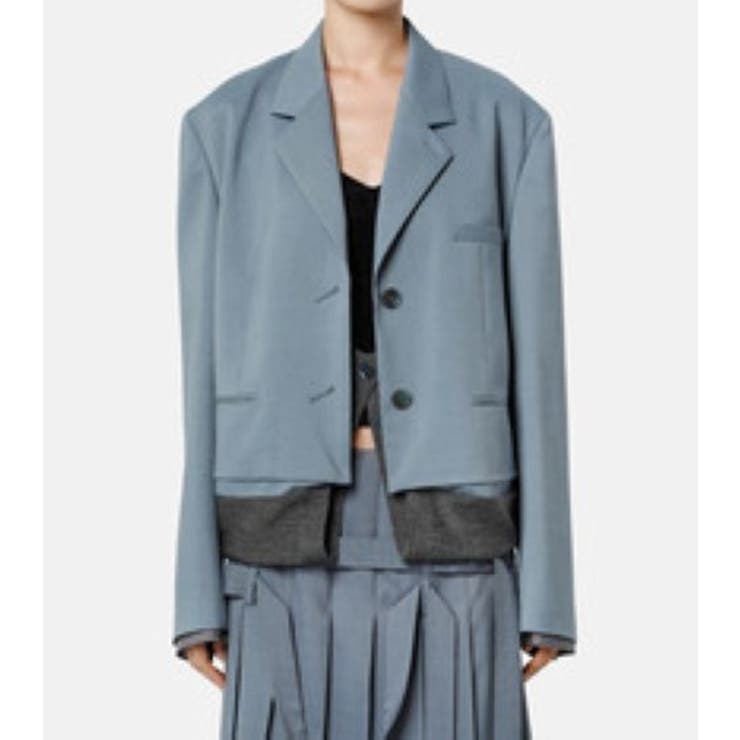 【10％OFF引き換え証！5/16(土)1:59まで】LE CIEL BLEU outlet KnitBaretopJacke アウター(厚地の外套・上衣など) コート・ジャケット-レディースファッション