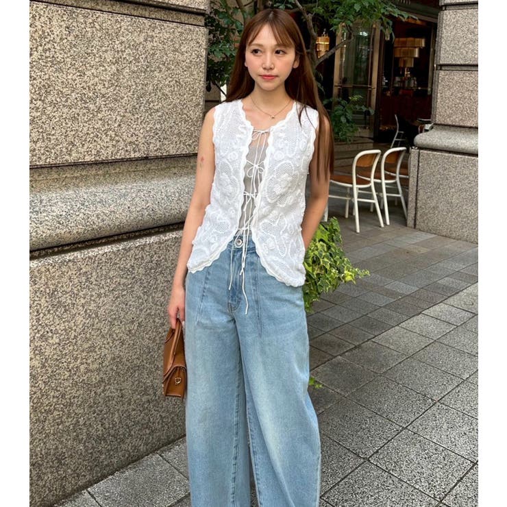 LE CIEL BLEU outlet Jacquard Knit Ve トップス|SHOPLIST