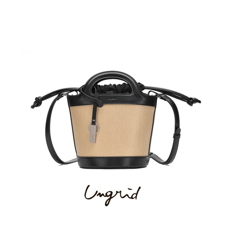 STYLE CODE 【Ungrid/アングリッド】型押し 巾着付きバケツショルダーバッグ バッグ・鞄STYLE CODE 【Ungrid/アングリッド】型押し 巾着付きバケツショルダーバッグ バッグ・