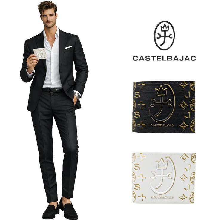 Tasche Jack CASTELBAJAC シテ 二つ折り財布 折り財布 ウォレット さいふ サイフ 牛革 レザー メンズ レディース 男女兼用 ユニセックス ギフト プレゼント ブラック 089651 財布｜SHOPLIST