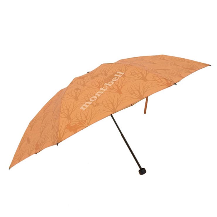 【10%OFFクーポン!7/26(日)1:59まで】Riverall mont-bell モンベル 日傘 折りたたみ 晴雨兼用 軽量 メンズ レディース 折り畳み傘 折りたたみ傘 UVカット 丈夫 トレッキング ブラウンマルチ オレンジ プリント トレッ|SHOPLIST