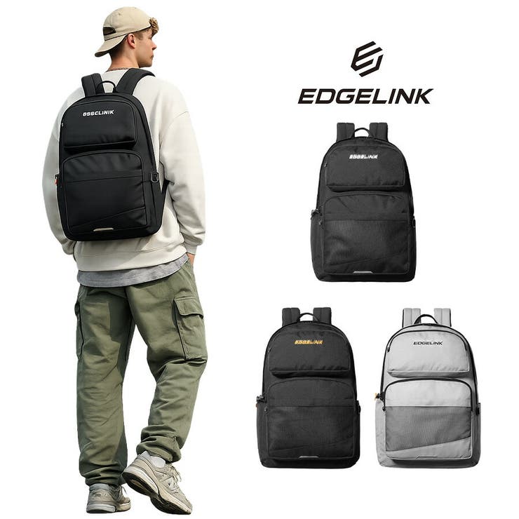 【10％OFFクーポン券！6/11(木)1:59まで】Tasche Jack EDGELINK 大静電容量 背嚢 ポケットメイト 35L 背嚢 軽さ 通学 通い メンズ レディース 男女兼用 ユニ一発やる 差し上げ物 差し上げ物 黒いこと 60472