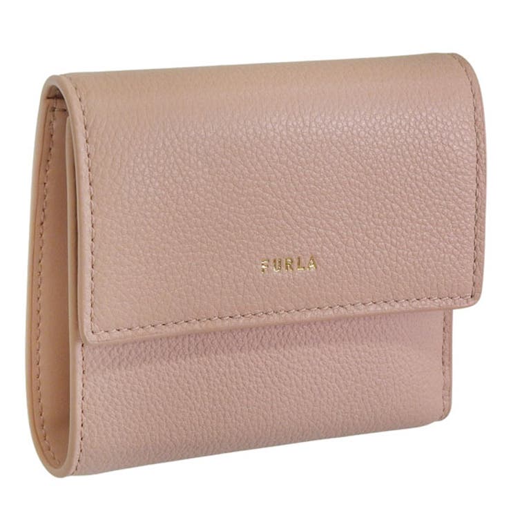 【10％OFFクーポン！7/26(日)1:59まで】Riverall FURLA フルラ 財布 レディース 二つ折り財布 アウトレット レザー ピンク ゴッチャ GOCCIA M COMPACT WALLET TRIFOLD WP00469BX3036C｜SHOPLIST