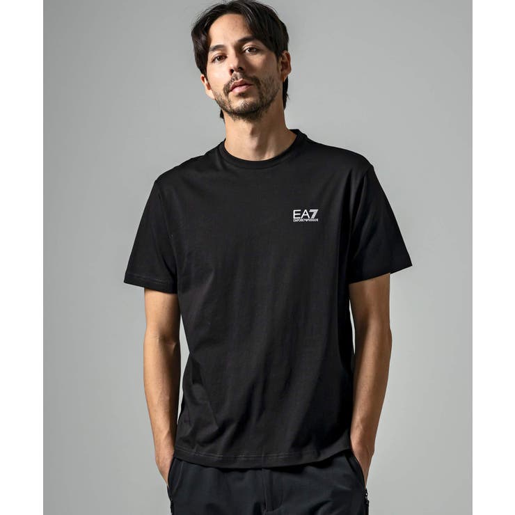 【10％OFFクーポン券！6/11(木)1:59まで】SHIFFON EMPORIO ARMANI EA7 イーエーセブン TRAIN LOGO SERIES M TEE SS EXTENDEDLOGO プルオーバー 半袖 ロゴタイプ 労働者の一団素っ首 エン急性灰白髄炎 アル
