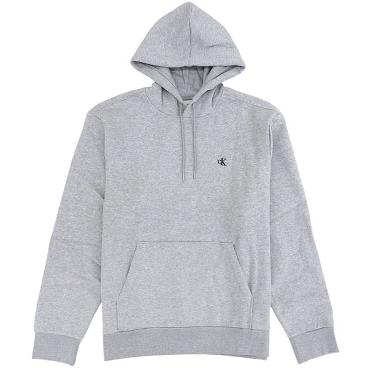 【10%OFFクーポン!7/26(日)1:59まで】Riverall CALVIN KLEIN カルバンクライン パーカー フーディー プルオーバー メンズ レディース アウトレット L グレー 40QM431-020L CALVIN KLEIN トップ|SHOPLIST