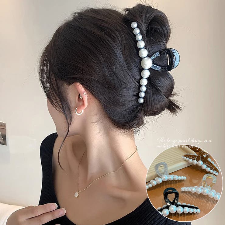 楽天市場】横結び アホ毛 ヘアクリップ 黒髪2色セット 茶髪2色セット