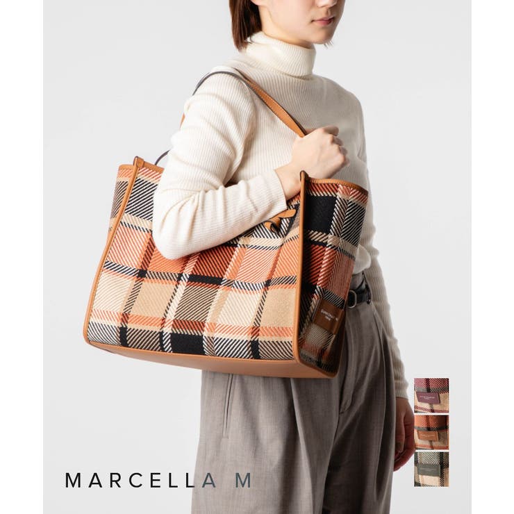 【10%OFFクーポン!7/26(日)1:59まで】U-STREAM ジャンニキアリーニ GIANNI CHIARINI MARCELLA M マルチェッラ BS 6850 BLMR トートバッグ チェック レディース バッグ バッグ・鞄|SHOPLIST