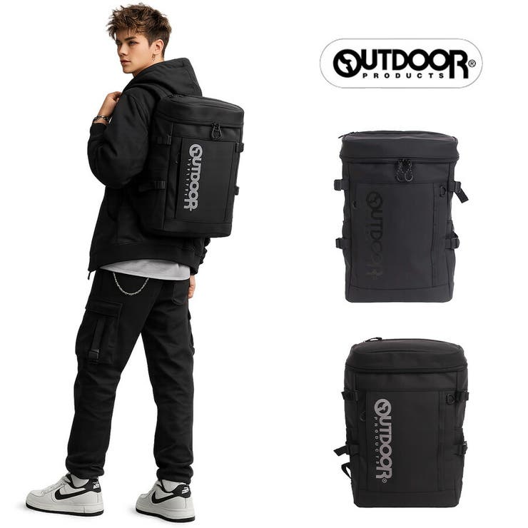 【10％OFFクーポン券！6/11(木)1:59まで】Tasche Jack outdoorproducts 背嚢 大静電容量 PU ボックス席背嚢 32L 背嚢 うしろ側容器に並べる 通学 通い 普段使い走り 男女兼用 差し上げ物 差し上げ物 黒いこと od