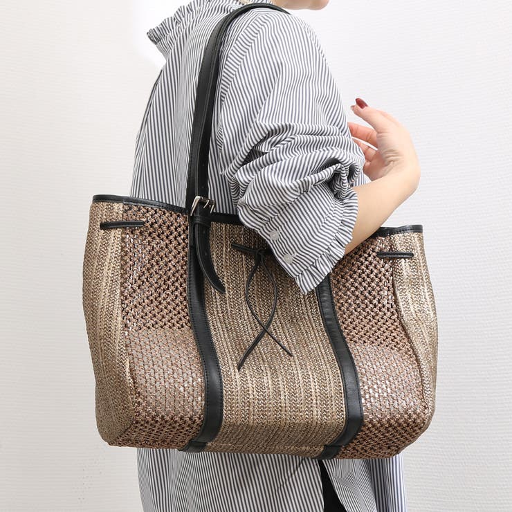 【10%OFFクーポン!7/26(日)1:59まで】UNBILLION ペルケ perche / 透かしアンダリアシート牛革トート バッグ・鞄|SHOPLIST
