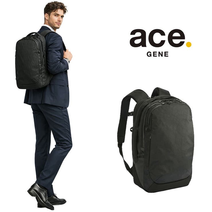 【10％OFFクーポン！7/26(日)1:59まで】Tasche Jack ace.GENE リュック 大容量 ラグレンティスX ビジネスリュック 19-24L 通勤 ビジネス 普段使い 男女兼用 メンズ レディース ギフト プレゼント ブラック 200｜SHOPLIST