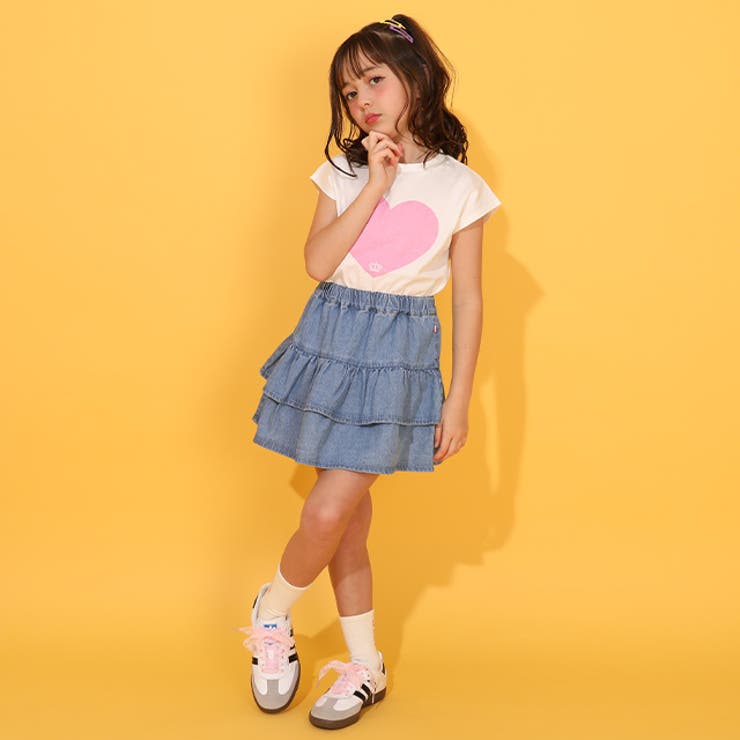 BABYDOLLデニムティアードスカート1567Kスカート