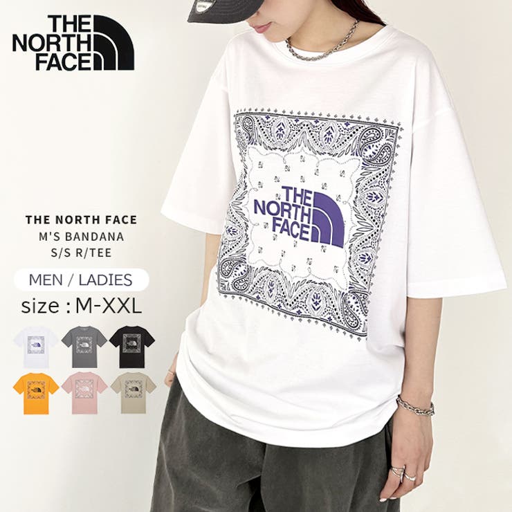 【10％OFFクーポン券！6/11(木)1:59まで】Outfitter lab THE NORTH FACE(ザ・ノースフェイス)/M\u0027S BANDANA S/S R/TEE トップス