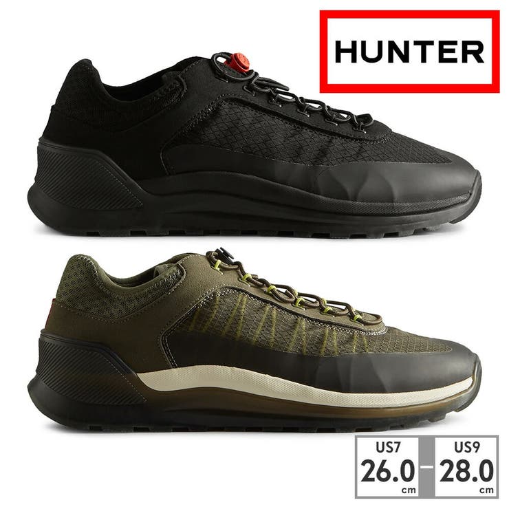 【10％OFFクーポン券！6/11(木)1:59まで】つるや HUNTER スニーカー メンズ 旅行 MFF9100REN 狩り人 MENS TRAVEL TRAINER シューズ・靴